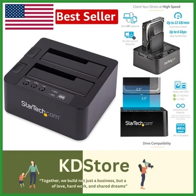 StandAlone Dual Bay HDD Duplicator & Docking Station with USB 3.0 & eSATA - Image 1 of 4