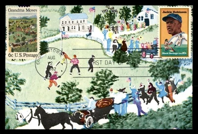 Mayfairstamps US FDC 1982 Grandma Moses Painting First Day Cover aau_28081 - Image 1 of 2