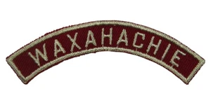 Tira comunitaria Waxahachie RWS roja y blanca CSP WHT Bdr (ZC140) - Imagen 1 de 2