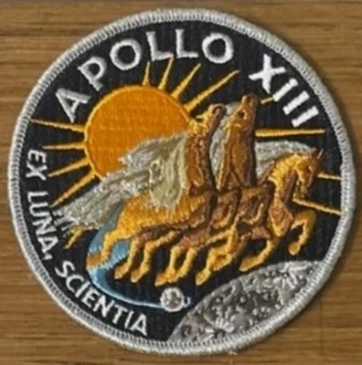 VINTAGE ORIGINAL RARE APOLLO 13 LION BROTHERS PATCH - Image 1 of 2