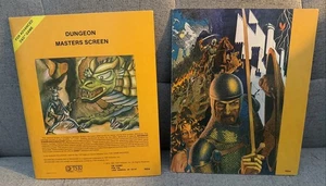 DUNGEON MASTERS SCREEN AD&D 2 & 4-Panel 9024 Advanced Dungeons Dragons TSR 79 81 - Bild 1 von 15