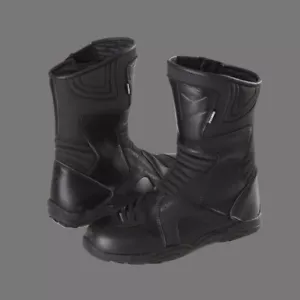 Botas MODEKA GRAND TOUR talla 40 negras botas de moto cuero de vaca - Imagen 1 de 5