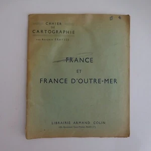 Notebook Mapping France Ultramarine Antonin Fraysse 1953 Armand Colin N6077 - Picture 1 of 9