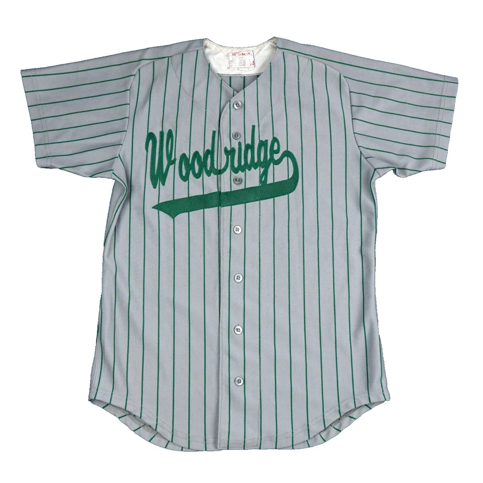 Camiseta de béisbol vintage para hombre pequeña 34 Wilson a rayas años 80 secundaria deportes 🔥 Foto 1 de 4