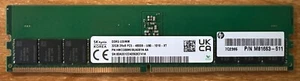 Hynix 32GB DDR5-4800 DIMM Desktop Memory RAM HMCG88MEBUA081N HP# M81663-511 - Picture 1 of 3