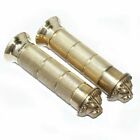 Fits Royal Enfield Early Models 7/8" HandleBar Grip Brass + Lion Faced Ends