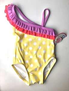 CIRCO baby girl swimsuit multicolor ruffle Sz S petite (6 Mos) - Picture 1 of 3