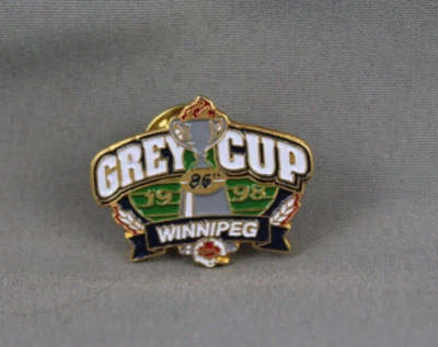 Vintage CFL Pin - Grey Cup 1998 Official Logo - Stamped Pin  - Image 1 of 3