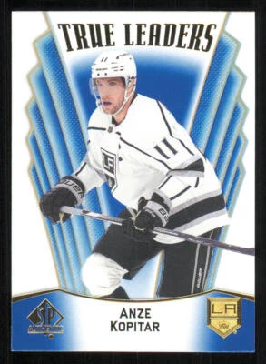 2021-22 SP Authentic True Leaders Blue #TL25 Anze Kopitar - Image 1 of 2