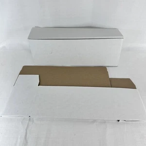ULINE White Boxes 12" x 4" x 3" ~ Bundles of 25 Boxes - Picture 1 of 10