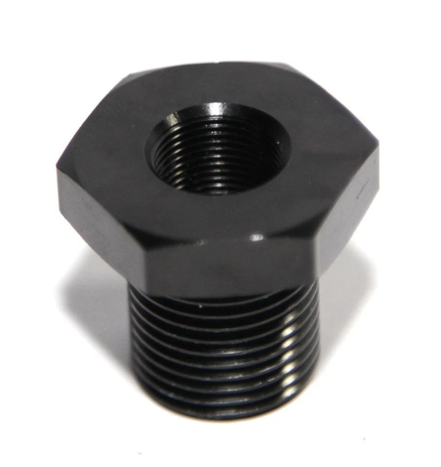 1/2-28 to 3/4-16 Automotive Threaded Oil Filter Adapter T6061 Anodized Aluminum - Image 1 of 4