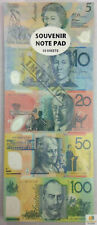 2x Australian Souvenirs Note Pad Money 50 Sheets Paper Stationary Aussie Gift AU