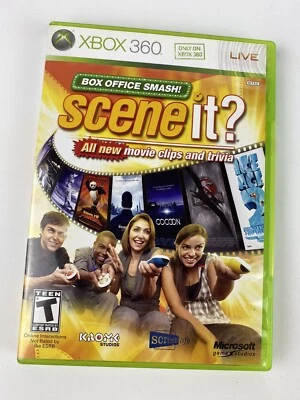 Scene It Box Office Smash Microsoft Xbox 360 2008 CIB Complete in Box Tested - Image 1 of 4