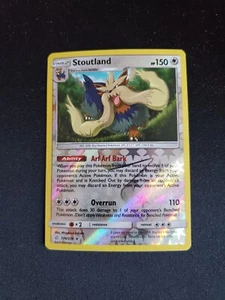 Stoutland - 2019 Pokemon Cosmic Eclipse Reverse Holo 176/236 - NM/MINT - Picture 1 of 2