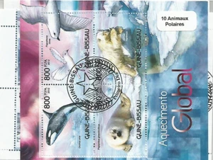 Lot timbres thematique " animaux polaires " - Picture 1 of 1