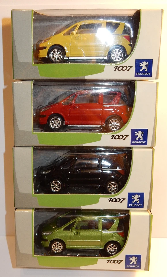 NOREV 3 INCHES 1/64 Peugeot 1007 110 Cv 190 Km/H IN 4 Colori a Scelta - Immagine 1 di 1