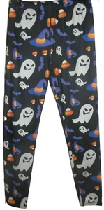 New Girls XL Halloween Print Leggings Ghosts - Picture 1 of 2