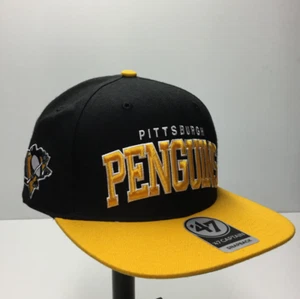 Pittsburgh Penguins '47 Brand NHL Script Captain Adjustable Snapback Hat - Picture 1 of 6
