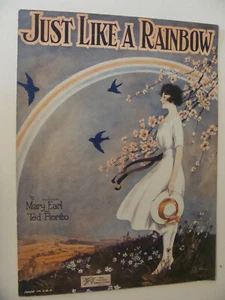 1921 Just Like a Rainbow de Mary Earl Ted Fioroto cubierta de Starmer - Imagen 1 de 1