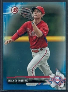 2017 BOWMAN PROSPECTS BLUE PAPER PARALLEL MICKEY MONIAK BP135 #'D 121/150 - Picture 1 of 1