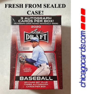 2020 Leaf BB Draft HOBBY Blaster Box 50cd Set + 3 AUTO Look4 Wander Franco +++ - Image 1 of 4