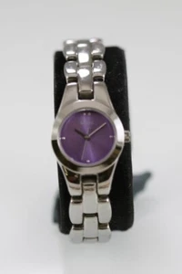 Relic Mujeres Reloj Acero Inoxidable Negro Resistente Al Agua Pila Morado Quartz - Imagen 1 de 6