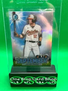 Colton Cowser 2023 Bowman Chrome Refractor Baltimore Orioles SOS3 Sights on Sept - Picture 1 of 3