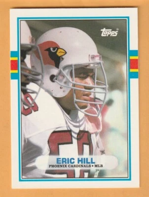 Eric Hill Phoenix Cardinals 1989 Topps Traded #87T LSU Tigers Galveston TX 13I - Image 1 of 2