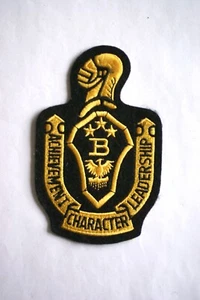 Obsolete security guard patch, Achievement Leadership Character B & 3 stars - Picture 1 of 2