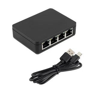 1 to 4 Ways 1000Mbps RJ45 Splitter Connector Adapter LAN Ethernet Splitter - Afbeelding 1 van 18