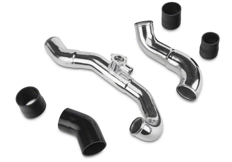 SR Performance Intercooler Charge Pipe Kit; Polished 2015-2023 Ford Mustang Eco - Image 1 of 4