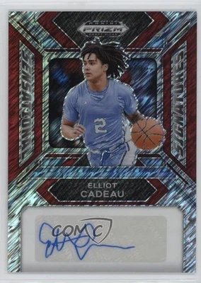 2024 Panini Prizm Draft Picks FOTL Red Shimmer /11 Elliot Cadeau #SS-ELC Auto - Image 1 of 2