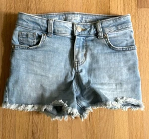Cat & Jack Girls Light Blue Jean Shorts SZ M (8) Ultimate Stretch 83% Cotton - Picture 1 of 9