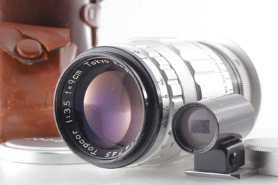 w/ Finder Tokyo Kogaku Topcor 90mm 9cm f/3.5 L39 Leica Screw Mount Lens JAPAN - Image 1 of 4