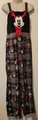 Disney Mickey Mouse Comfy Jumper Junior Size M (7-9) Velour Soft Stretchy Sequin - Image 1 of 4