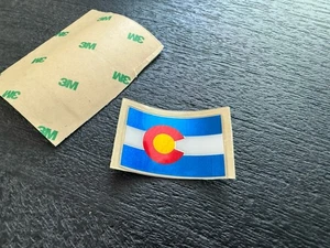 Riddell Speed Flex Football Helmet Chrome Colorado State Flag Decal Sticker - Picture 1 of 2