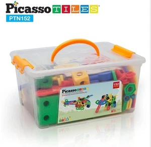 PicassoTiles 152pc Engineering Construction Set with Power Drill Toy PTN152 Stem - Picture 1 of 8