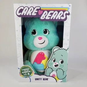 2023 Care Bears Unity Bear Plush in Eco Friendly Box Teal Aqua Stuffed Toy 14" - Picture 1 of 15
