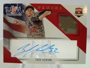 2015 Panini USA Baseball Box Set ZACH JACKSON #12 CNT Jersey Signatures /99 Auto - Bild 1 von 2