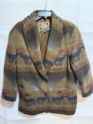 Men’s Express Jeans Cardigan Wool Country Christmas Sz S - Image 1 of 4
