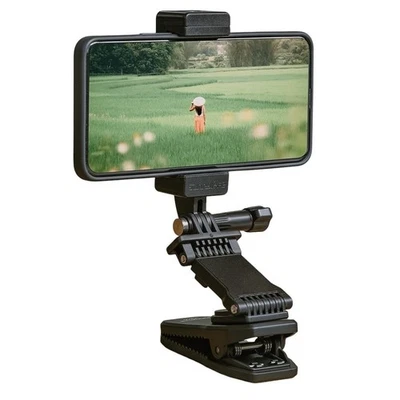 Extended Magnetic Rotation Clip Phone Mount for iPhone 16 15 14 13 12 11 X 8 7 6 - Image 1 of 4