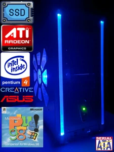 RESTAURIERT mit SSD Windows 98 Custom Vintage Retro Klassiker Gaming PC - Bild 1 von 22