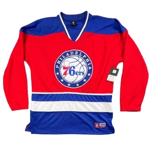 Philadelphia 76ers Ultra Game Oversized Hockey Jersey NBA Size Large New - Picture 1 of 8