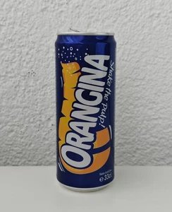 Empty 2024 Orangina can; 330 ml/11.2 fl oz - TOP opened - Croatian Edition - Picture 1 of 6