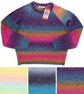Steve Madden BB Dakota Sweater BM16118W Women's Ombre Stripe Sweater MSRP $89 - Image 1 of 4