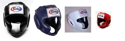 NEW Fairtex Full Face Headgear - HG3 Black Blue White Red - Muay Thai Kickboxing - Image 1 of 4
