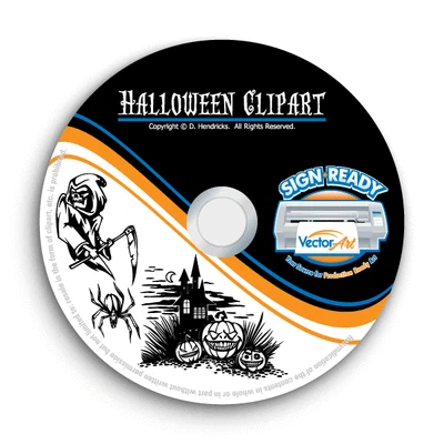 SIGN READY VECTOR ART HALLOWEEN CLIPART-VECTOR CLIP ART-VINYL CUTTER PLOTTER IMAGES&TSHIRT GRAPHICS CD