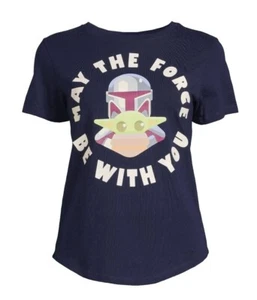 Star Wars "May the Force Be With You" Junior's T-Shirt Size Large 11-13 New - Picture 1 of 5