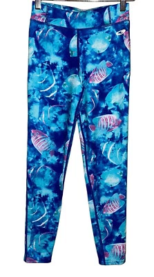 Leggings Champion C9 Niñas Estampados Peces L 10-12 Azul Rosa Dúo Seco Pulón Brillante Foto 1 de 4
