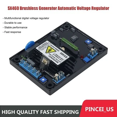 SX460 Brushless Generator AVR Automatic Voltage Regulator Multifunctional pc89
